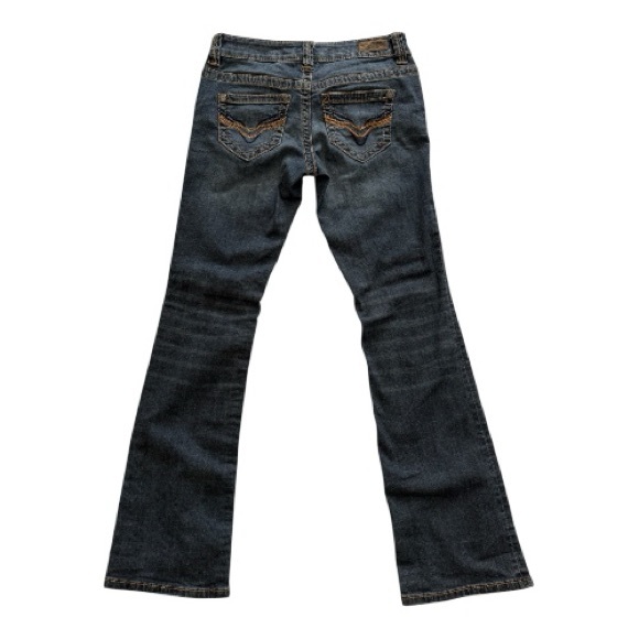 Harley-Davidson Bootcut Jeans Womens 2 Low Rise Embroidered Pocket - Picture 8 of 8